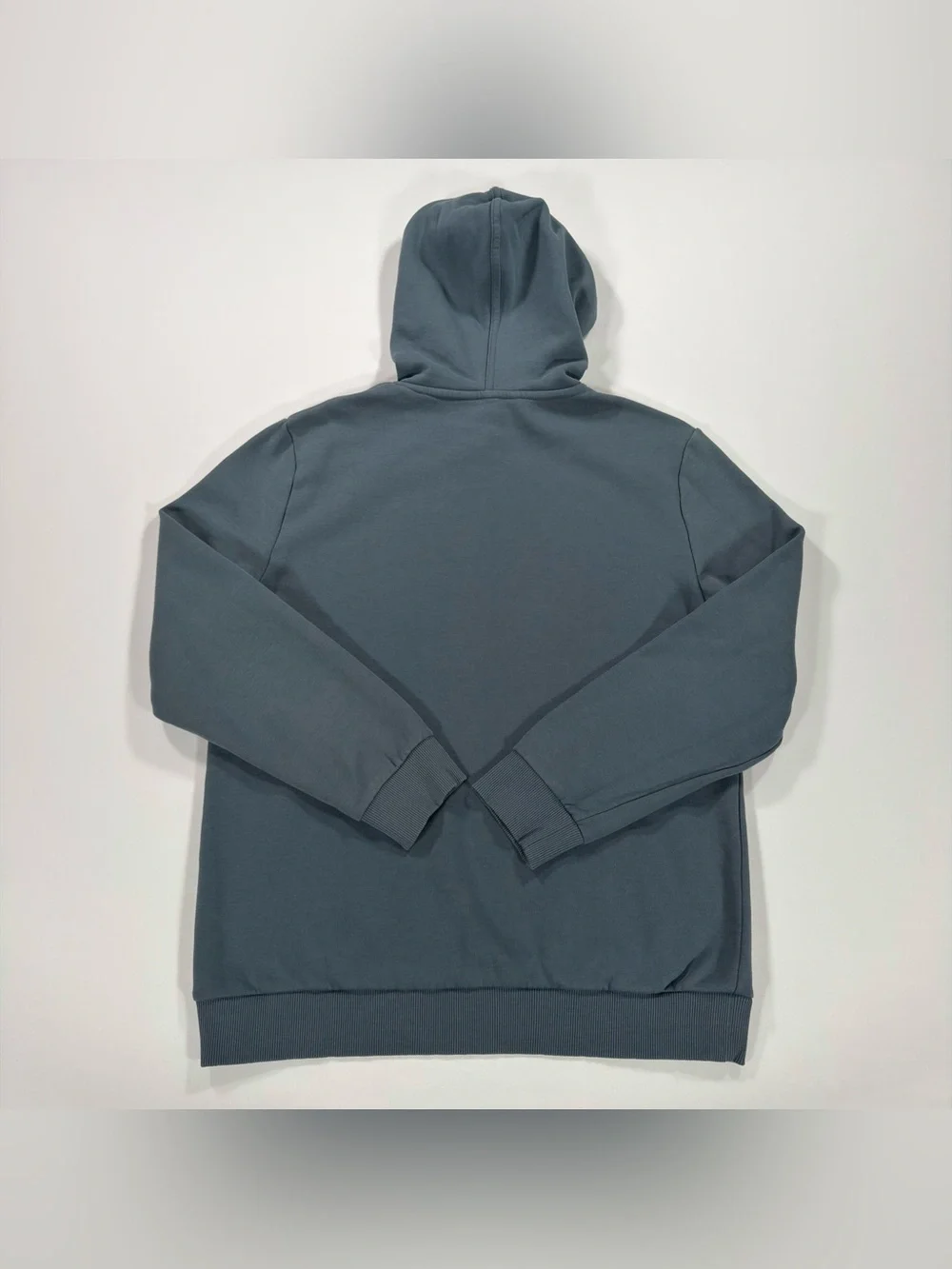 Calvin Klein Jeans Hoodie Mens M Blue Monogram Logo Fleece Pullover Sweatshirt - Picture 7 of 9